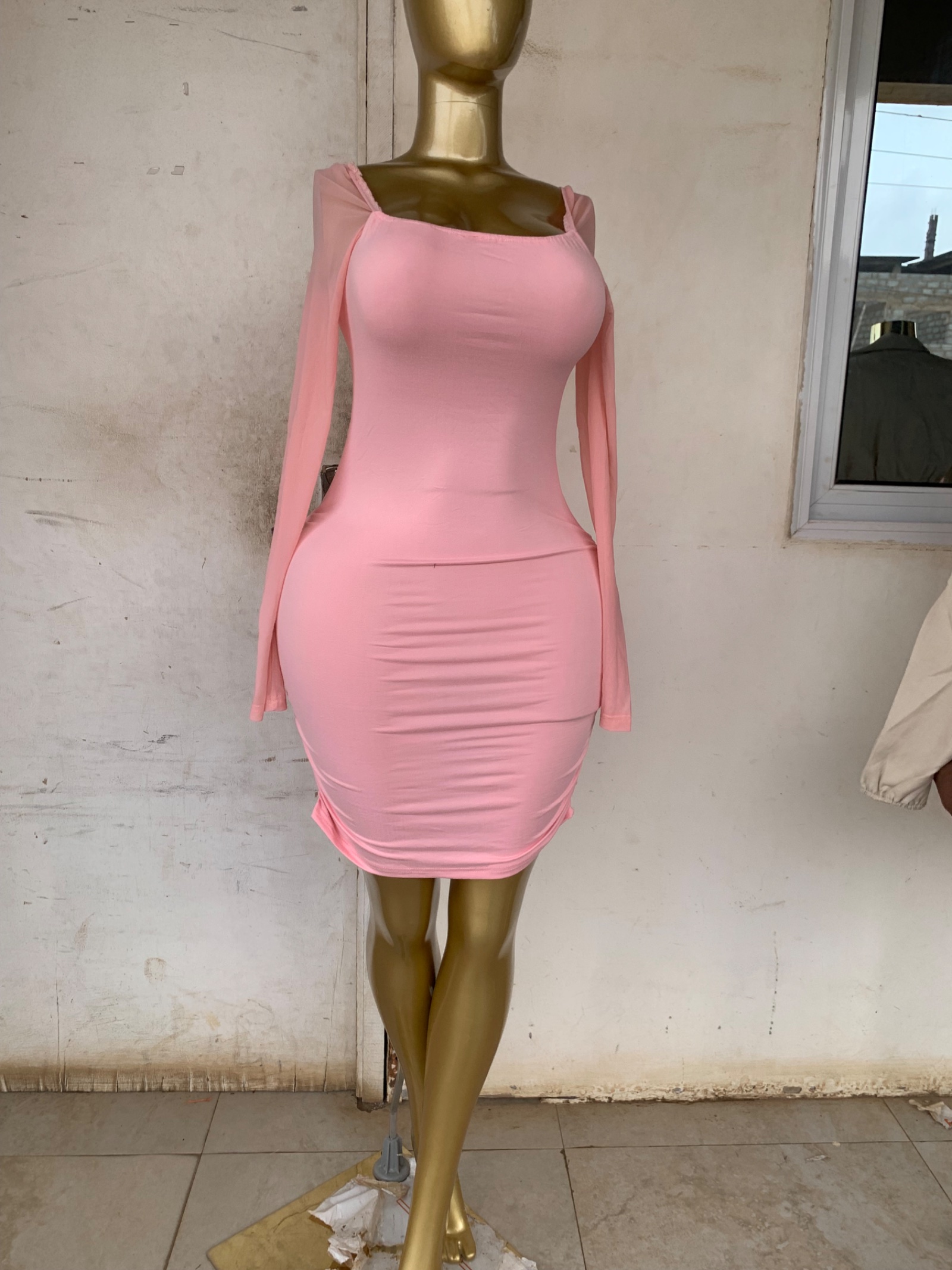 Luna pink bodycon